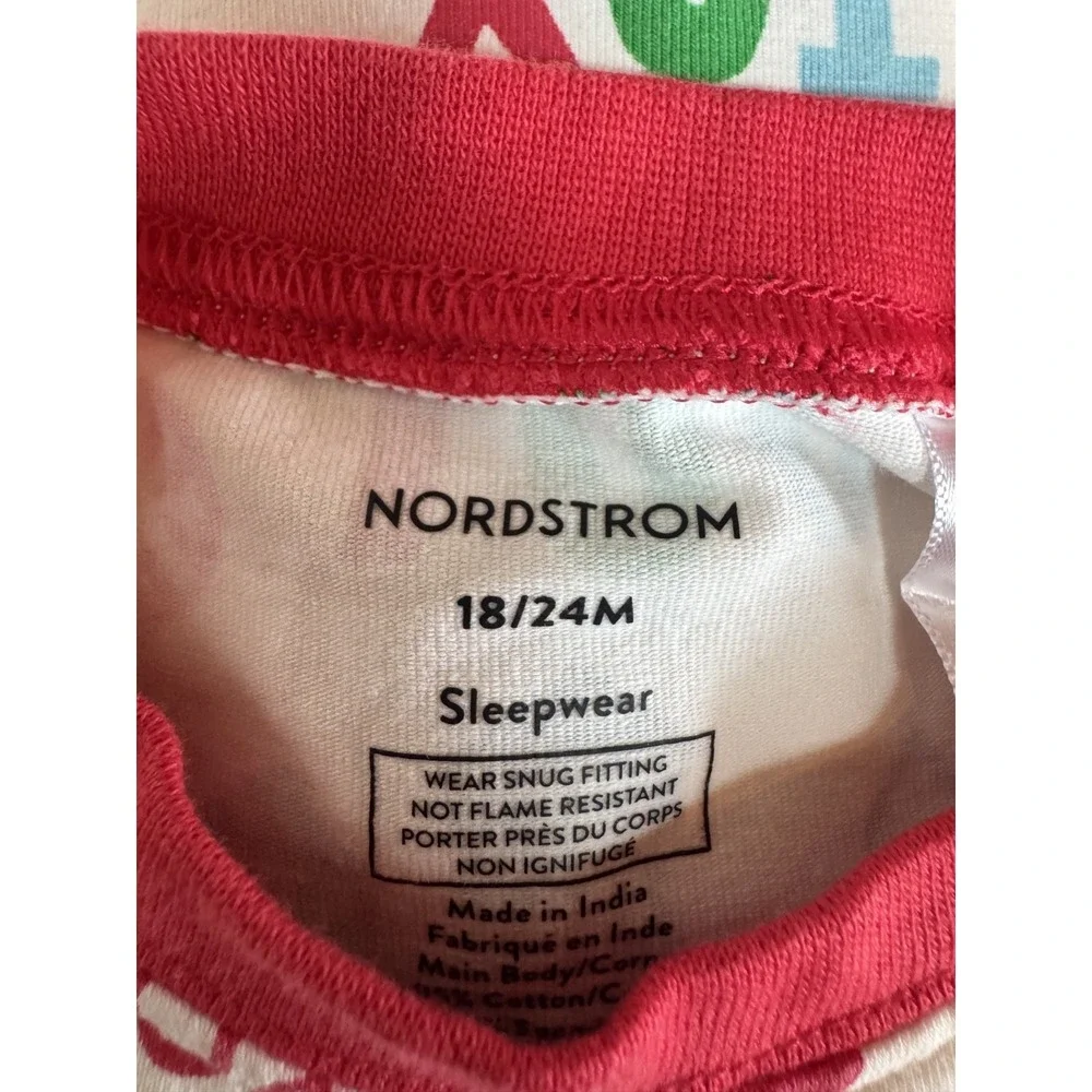 Hanna Andersson Red Christmas Organic Cotton Snowman Footed Sleeper Sz‎ 3-6 Mos